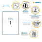 Herma 10315 Étiquettes movables/amovibles 210 x 297 A4 100 pièces Blanc Herma 10315 Étiquettes movables/amovibles 210 x 297 A4 100 pièces Blanc