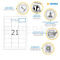 Herma 10301 Étiquettes movables/amovibles 63,5 x 38,1 A4 2100 pièces Blanc Herma 10301 Étiquettes movables/amovibles 63,5 x 38,1 A4 2100 pièces Blanc