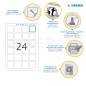 Herma 10108 Étiquettes carrées movables/amovibles 40 x 40 A4 600 pièces Blanc