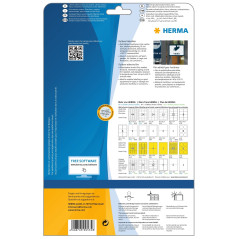 Herma 9535 Étiquettes film adhésif outdoor 210 x 148 A4 LaserCopy 20 pièces Blanc
