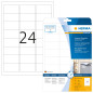 Herma 9532 Étiquettes film adhésif outdoor 63,5 x 33,9 A4 LaserCopy 240 pièces Blanc Herma 9532 Étiquettes film adhésif outdoor 63,5 x 33,9 A4 LaserCopy 240 pièces Blanc