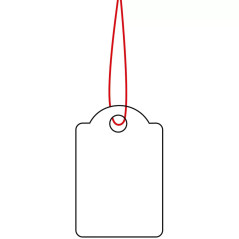 Herma 1000 étiquettes fil rouge 15x24mm 6902