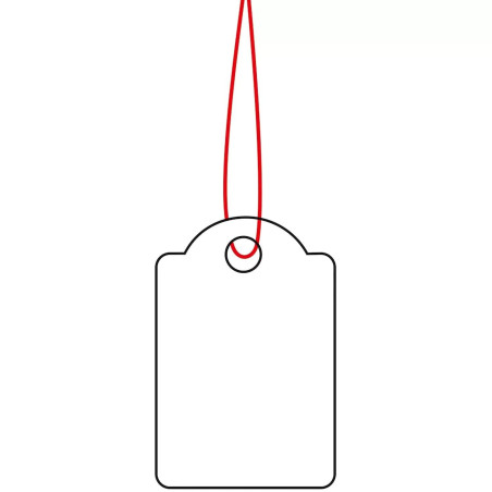 Herma 1000 étiquettes fil rouge 15x24mm 6902