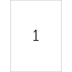 Herma 5065 Étiquettes 210 x 297 Premium A4 25 pièces Blanc
