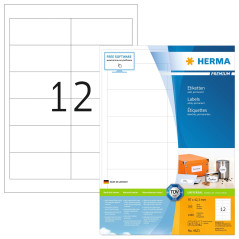 Herma 4623 Étiquettes 97 x 42,3 Premium A4 2400 pièces Blanc
