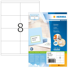 Herma 4426 Étiquettes 105 x 70 Premium A4 800 pièces Blanc