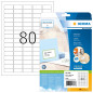 Herma 4336 Étiquettes 35,6 x 16,9 Premium A4 2000 pièces Blanc