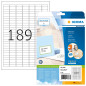 Herma 4333 Étiquettes 25,4 x 10 Premium A4 4725 pièces Blanc Herma 4333 Étiquettes 25,4 x 10 Premium A4 4725 pièces Blanc