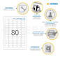 Herma 10002 Étiquettes de prix movables/amovibles 35,6 x 16,9 A4 2000 pièces Blanc Herma 10002 Étiquettes de prix movables/amovibles 35,6 x 16,9 A4 2000 pièces Blanc