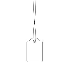 Herma Lot de 1000 étiquettes suspendues blanches 18 x 28 mm avec ficelle 6933