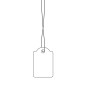 Herma Lot de 1000 étiquettes suspendues blanches 18 x 28 mm avec ficelle 6933 Herma Lot de 1000 étiquettes suspendues blanches 18 x 28 mm avec ficelle 6933