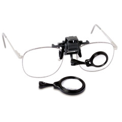 Carson OcuLens loupe de lunettes mains libres, grossissement 5x et 8x, avec fonction de serrage (OL-57) Taille Unique Noir