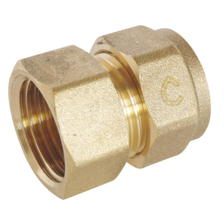 SOMATHERM FOR YOU, Raccord à compression femelle 15/21 pour tube PER Ø16 - Installation facile et rapide - Normé ACS - Pression