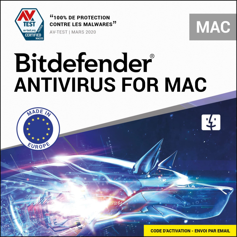Bitdefender Antivirus | 1 Mac | 1 an | Disc Bitdefender Antivirus | 1 Mac | 1 an | Disc