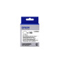 EPSON Ruban LK-8WBWAB - Étiquette prédécoupée ovale Noir/Blanc 25x38mm