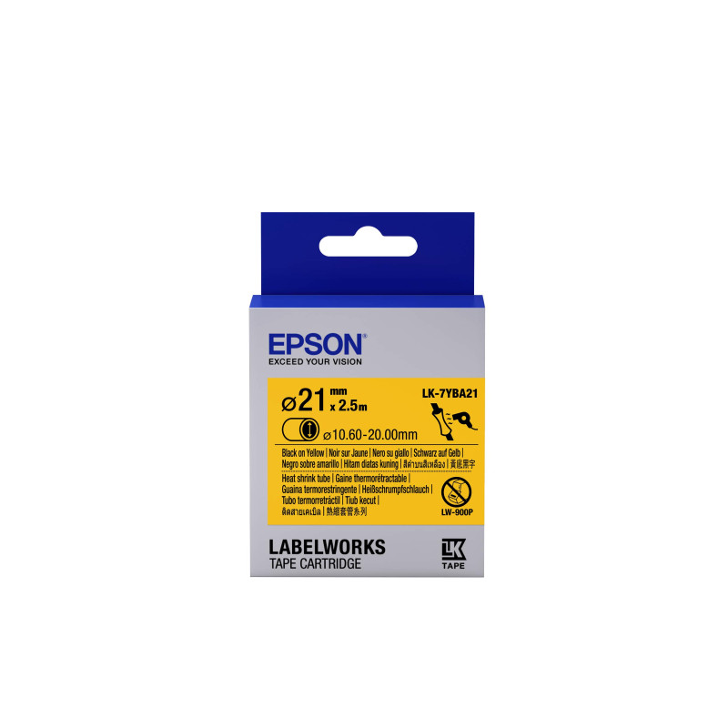 EPSON Ruban LK-7YBA21 -thermorétractable