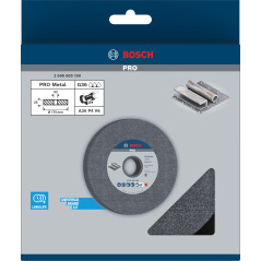 Bosch 1x Meule assiette PRO Longlife pour touret à meuler d'établi et alésage 32 mm (pour Acier, Fonte, Ø mm, Professional Acces