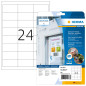 Herma 4573 résistante aux intempéries d'écran Étiquettes (A4, 66 x 33,8 mm résidus Mat Résistant) 480 pièces Blanc Herma 4573 résistante aux intempéries d'écran Étiquettes (A4, 66 x 33,8 mm résidus Mat Résistant) 480 pièces Blanc