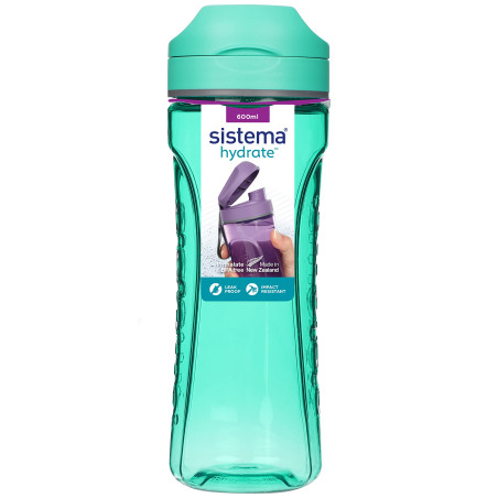 Sistema Hydrate Tritan Swift Water Bottle | 600 ml | Gourde étanche | Sans BPA | Coloris assortis