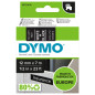 DYMO D1 étiquettes autocollantes authentiques | impression en blanc sur fond noir | 12 mm x 7 m | pour étiqueteuses LabelManager DYMO D1 étiquettes autocollantes authentiques | impression en blanc sur fond noir | 12 mm x 7 m | pour étiqueteuses LabelManager
