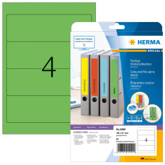 Herma 5099 Étiquettes classeur 192 x 61 A4 80 pièces Vert