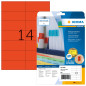 Herma 5059 Étiquettes 105 x 42,3 A4 280 pièces Rouge