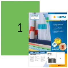 Herma 4404 Étiquettes 210 x 297 A4 100 pièces Vert
