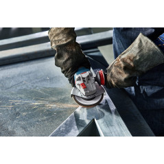 Bosch 1x Plateau à lamelles PRO Metal X571, version bombée sur fibres (pour Acier, Acier inoxydable, Ø 125 mm, Grain 60, Profess