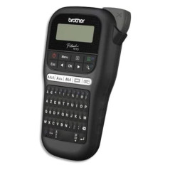Brother PT-H110 Etiqueteuse portable et ludique compacte Idéale pour une utilisation de bureau | livrée avec 1 ruban Tze Noir/Bl