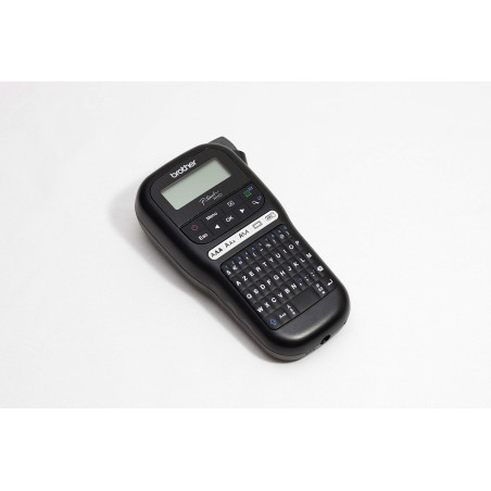 Brother PT-H110 Etiqueteuse portable et ludique compacte Idéale pour une utilisation de bureau | livrée avec 1 ruban Tze Noir/Bl