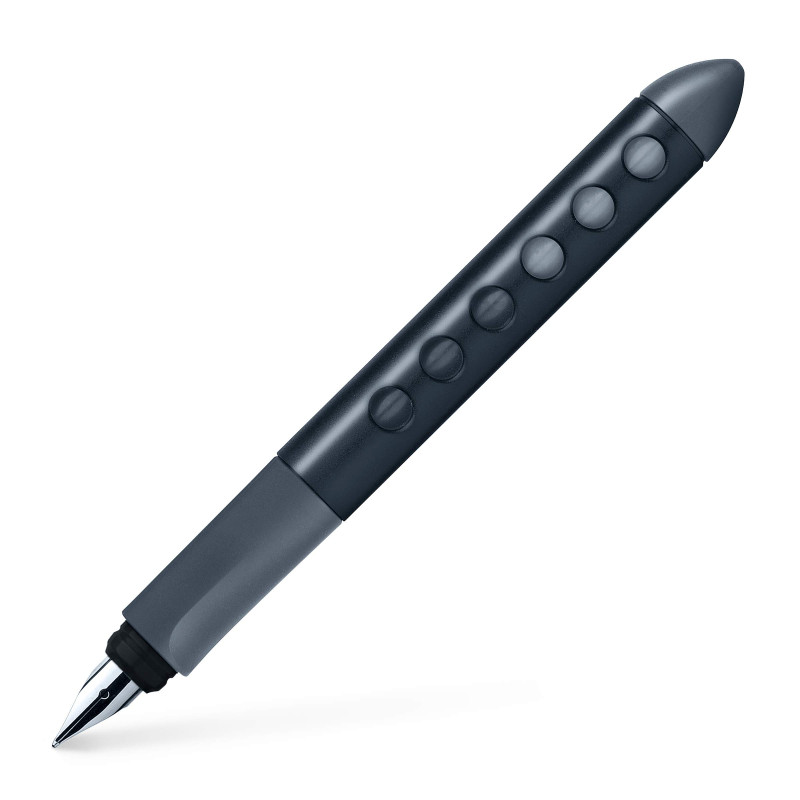FABER-CASTELL 149861 - Stylo plume scolaire Scribolino pour gauchers, plume L, noir, 1 pièce