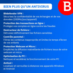 Bitdefender Total Security 2026 | 10 appareils | 2 ans | PC/MAC/android | Code envoyé par courrier postal