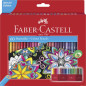 FABER-CASTELL 111260 - Set de crayons de couleur Castle, 60 pièces, hexagonaux, incassables, pour enfants et adultes FABER-CASTELL 111260 - Set de crayons de couleur Castle, 60 pièces, hexagonaux, incassables, pour enfants et adultes