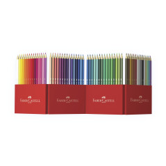 FABER-CASTELL 111260 - Set de crayons de couleur Castle, 60 pièces, hexagonaux, incassables, pour enfants et adultes