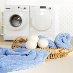 Xavax Balles de séchage (en laine, 3 pièces, 100% naturelles en laine de mouton, idéales aussi pour le duvet, balles de séchage)