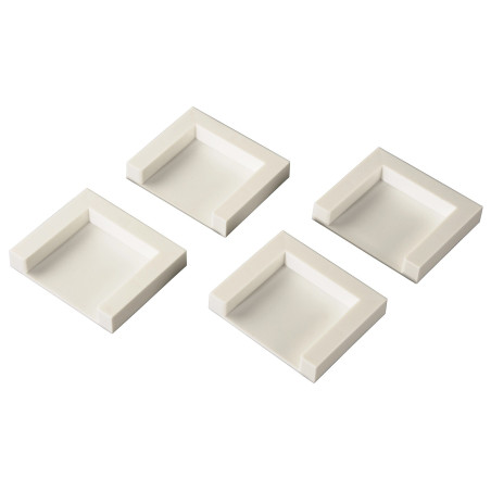 Xavax Fixations pour Sèche-linge (Plaques de Fixation Auto-adhésives, 5 x 5 cm, résistantes à l'humidité, antidérapantes grâce à