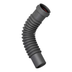 Wirquin 79021011 Raccord wc souple magicoude M/F D50, à emboîter (push-fit) pour évacuation, gris