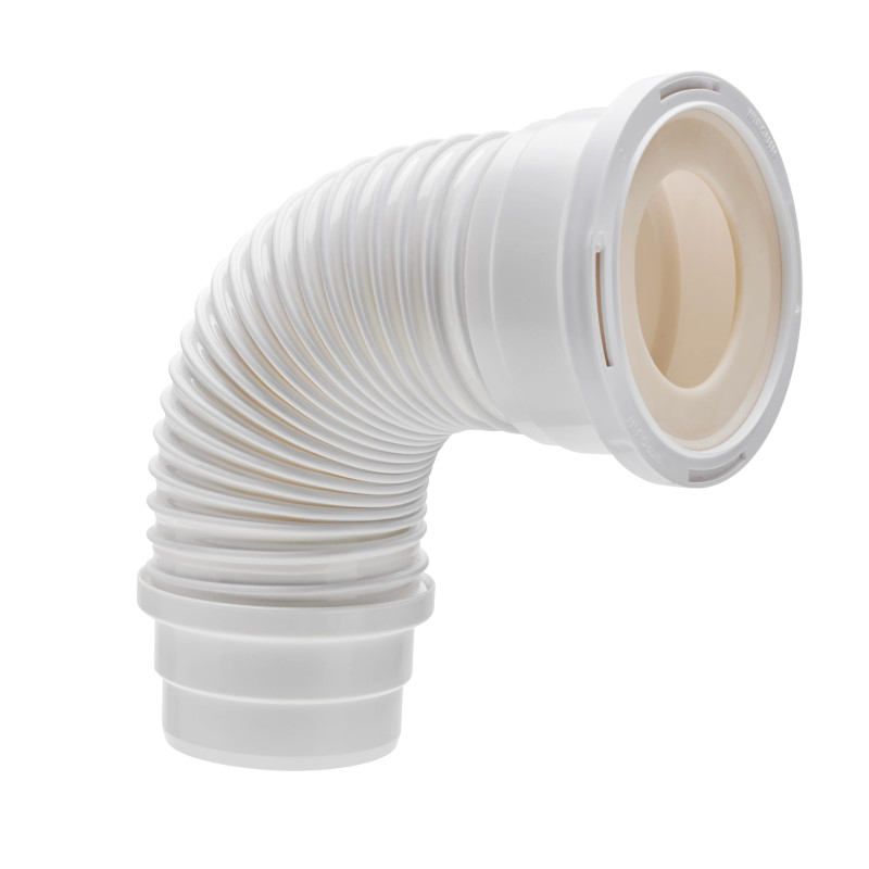 Wirquin RWC1090 Pipe wc Soupless flexible, longue ajustement 275 à 525 mm, à coller pour évacuation toilette, blanc Wirquin RWC1090 Pipe wc Soupless flexible, longue ajustement 275 à 525 mm, à coller pour évacuation toilette, blanc