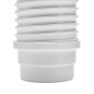 Wirquin RWC1090 Pipe wc Soupless flexible, longue ajustement 275 à 525 mm, à coller pour évacuation toilette, blanc Wirquin RWC1090 Pipe wc Soupless flexible, longue ajustement 275 à 525 mm, à coller pour évacuation toilette, blanc