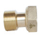 SOMATHERM FOR YOU, Raccord 2 pièces en laiton brossé pour compteur, écrou tournant 20/27, mâle 15/21, idéal pour installation si SOMATHERM FOR YOU, Raccord 2 pièces en laiton brossé pour compteur, écrou tournant 20/27, mâle 15/21, idéal pour installation si