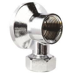 SOMATHERM FOR YOU, Applique murale pour robinet de machine à laver, écrou collet battu Ø12mm, sortie femelle 1/2", laiton chromé