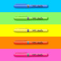 BIC Highlighter Grip Surligneurs Pointe Biseautée - Couleurs Fluo Assorties, Blister Offre Spéciale de 6 BIC Highlighter Grip Surligneurs Pointe Biseautée - Couleurs Fluo Assorties, Blister Offre Spéciale de 6