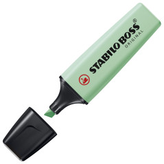 STABILO BOSS ORIGINAL Pastel - Surligneur - blister x 3 surligneurs pastel - jaune + lilas + menthe