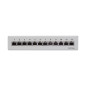 LogiLink Professional Patch Panel Desktop - Panneau de Brassage, Gris Clair, 12 Ports