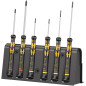 Wera 05030170001 1578 A/6 Jeu de tournevis électronicien + Rack, 6 pièces, Noir/jaune Wera 05030170001 1578 A/6 Jeu de tournevis électronicien + Rack, 6 pièces, Noir/jaune