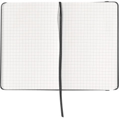 Herlitz 10789428 Bloc-notes A5 Classic Collection 192 pages quadrillées papier 80g/m² (Noir/aspect cuir) (Import Allemagne)