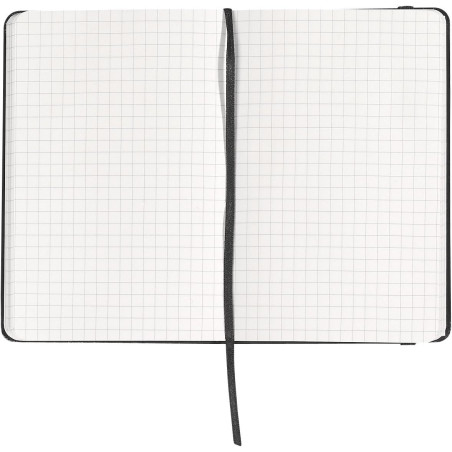 Herlitz 10789428 Bloc-notes A5 Classic Collection 192 pages quadrillées papier 80g/m² (Noir/aspect cuir) (Import Allemagne)