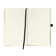 Herlitz My Book Carnet de notes A5 feuilles lignées avec Carnet à couverture rigide avec ruban et Passant à stylo-Noir