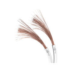 Wentronic 25m 2x 0.5mm Câble pour enceinte - Blanc
