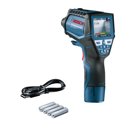 Bosch Professional Thermomètre infrarouge GIS 1000 C (avec fonction application, plage de température : –40 °C à 1000 °C, 4 pile